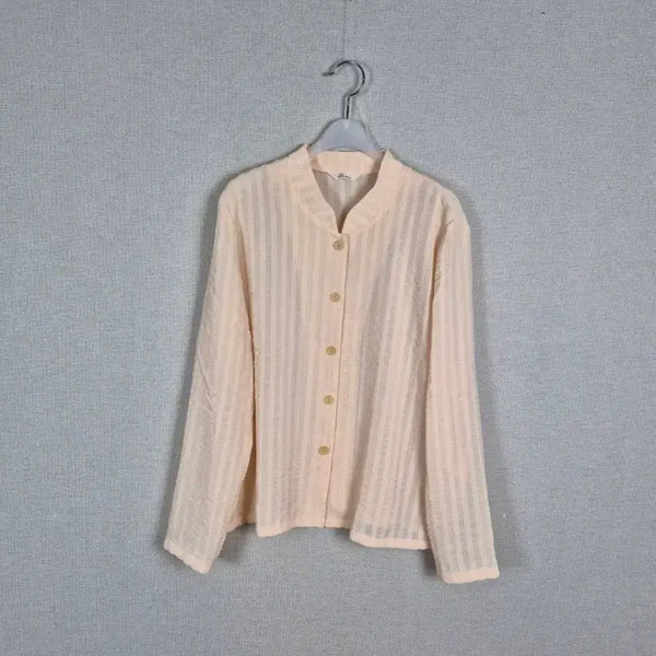 [BUNJANG] Skin Peach See-Through Jacket / (#66,77추천)살안타템 스킨피치 지지미스타일 시스루 자켓