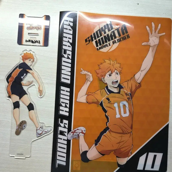 [BUNJANG] Haikyuu!! Ensky Acrylic Stand & Clear File - Hinata Shoyo / 하이큐 엔스카이 아크릴 스탠드 히나타 쇼오+히 나타 쇼요 클리어 파일