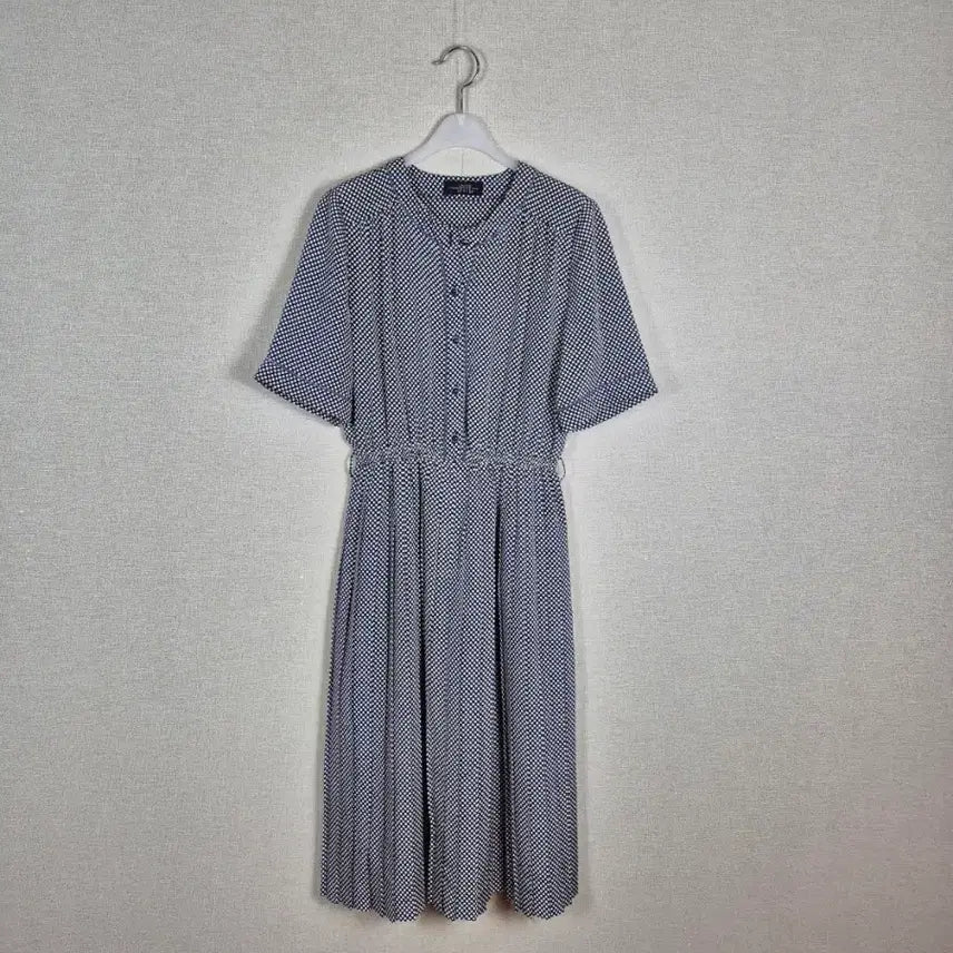 [BUNJANG] Navy Polka Dot Dress / (#66,77추천)깔끔한 네이비 도트 원피스