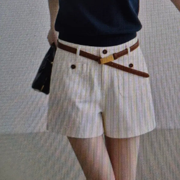 [BUNJANG] White Simple Casual Shorts / (해외배송)화이트 심플 캐주얼 반바지