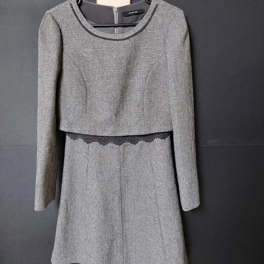 [BUNJANG] Kenneth Lady Mini Dress Gray / 진짜만원 케네스레이디 55 미니원피스 그레이