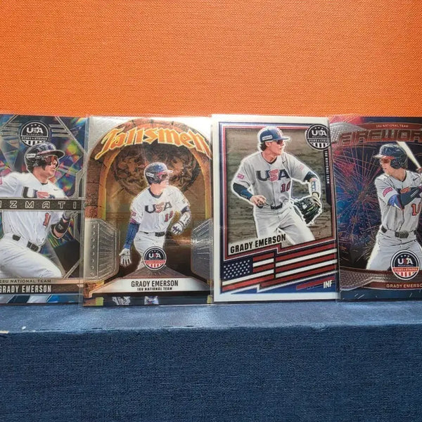 [BUNJANG] Grady Emerson Panini Stars & Stripes 18U National Team Photocard / [4장] 그래디 에머슨(Grady emerson)