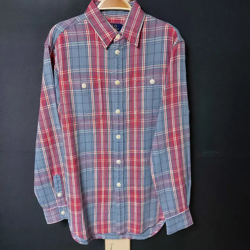 [BUNJANG] Polo Ralph Lauren Men's Flannel Shirt Red / 진짜만원 폴로랄프로렌 정품 55 플란넬셔츠 레드