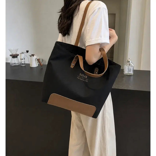 [BUNJANG] Lightweight Women's Canvas Tote Bag / 가벼운 여성 캔버스 토트백