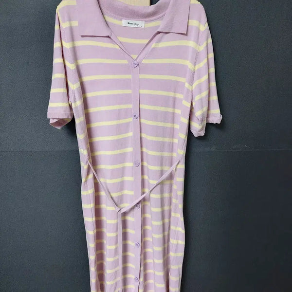 [BUNJANG] Romistory Summer Knit Mini Dress Purple / 진짜만원 55~77 로미스토리 여름니트 미니원피스 퍼플