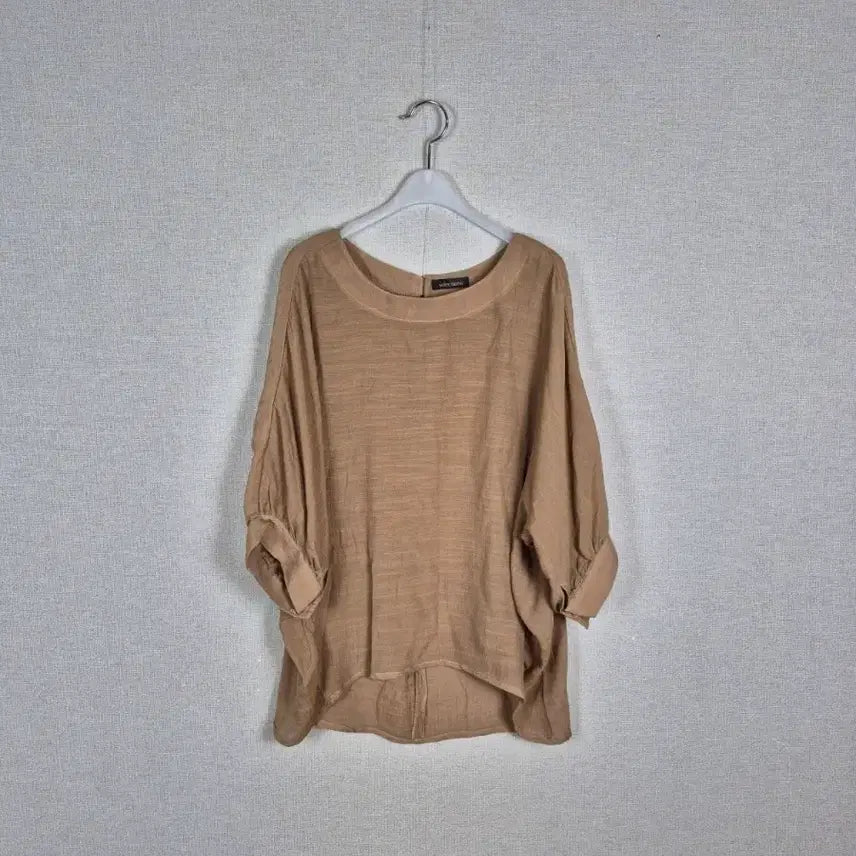 [BUNJANG] Brown Loose Fit Blouse / (#77,88추천/L)레이온60% 브라운 루즈핏 블라우스