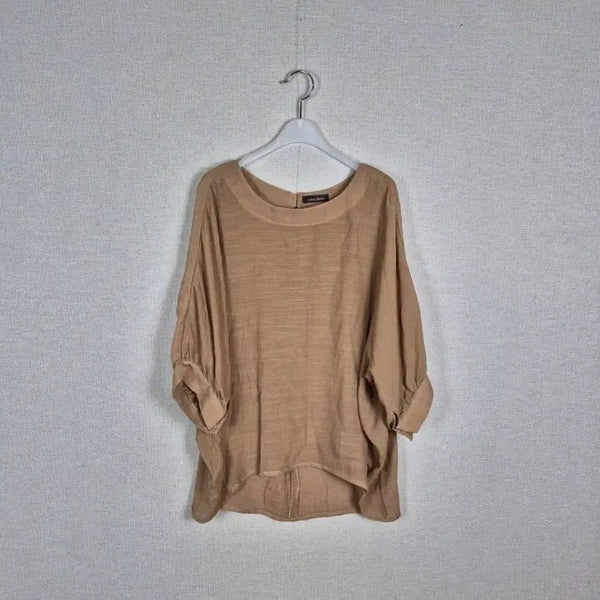 [BUNJANG] Brown Loose Fit Blouse / (#77,88추천/L)레이온60% 브라운 루즈핏 블라우스