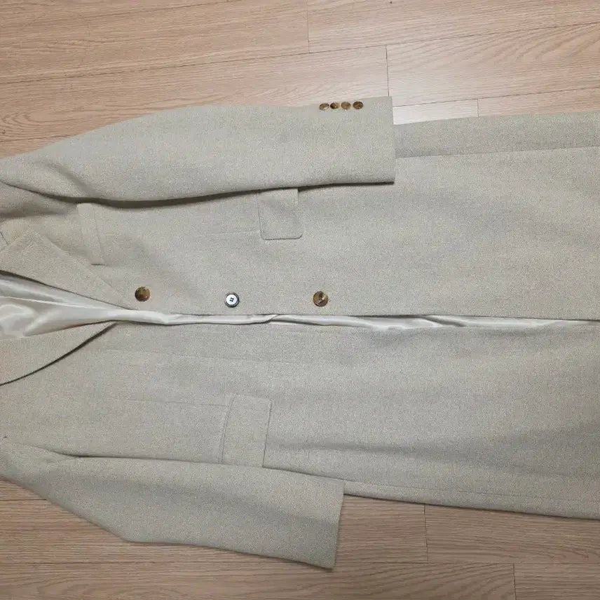 [BUNJANG] Blossom Beige Single Coat / 블라썸  베이지색 싱글 코트
