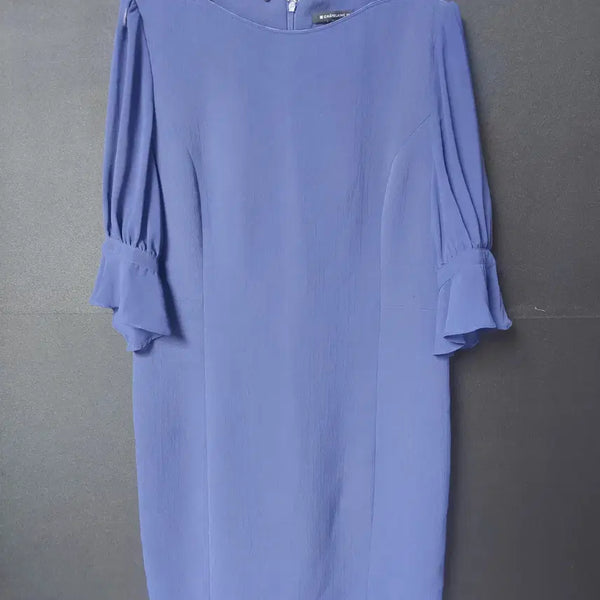 [BUNJANG] Chatren Midi Dress - Blue (Size 77) / 진짜만원 샤트렌 미디원피스 77 블루