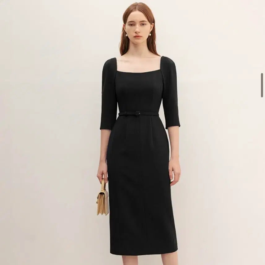 [BUNJANG] BAU Odette Square Neck Midi Dress / BAU 오데뜨(스퀘어넥) 원피스