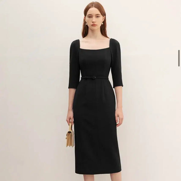 [BUNJANG] BAU Odette Square Neck Midi Dress / BAU 오데뜨(스퀘어넥) 원피스