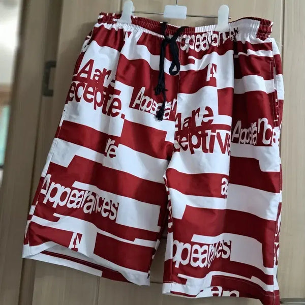 [BUNJANG] Men's Striped Swim Trunks / 남성 바닷가 바지