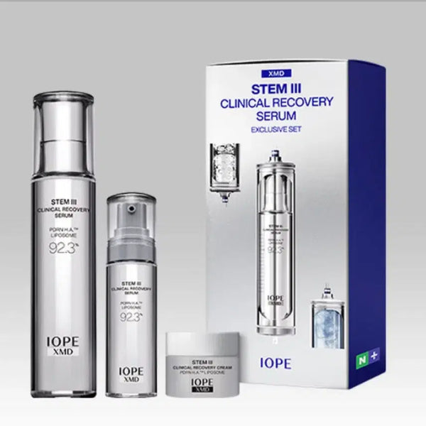 [BUNJANG] IOPE Stem 3 Clinical Recovery Serum 50ml + 15ml & Cream 15ml Set / 아이오페스템3 클리니컬 리커버리 세럼 50+15+크림15ml