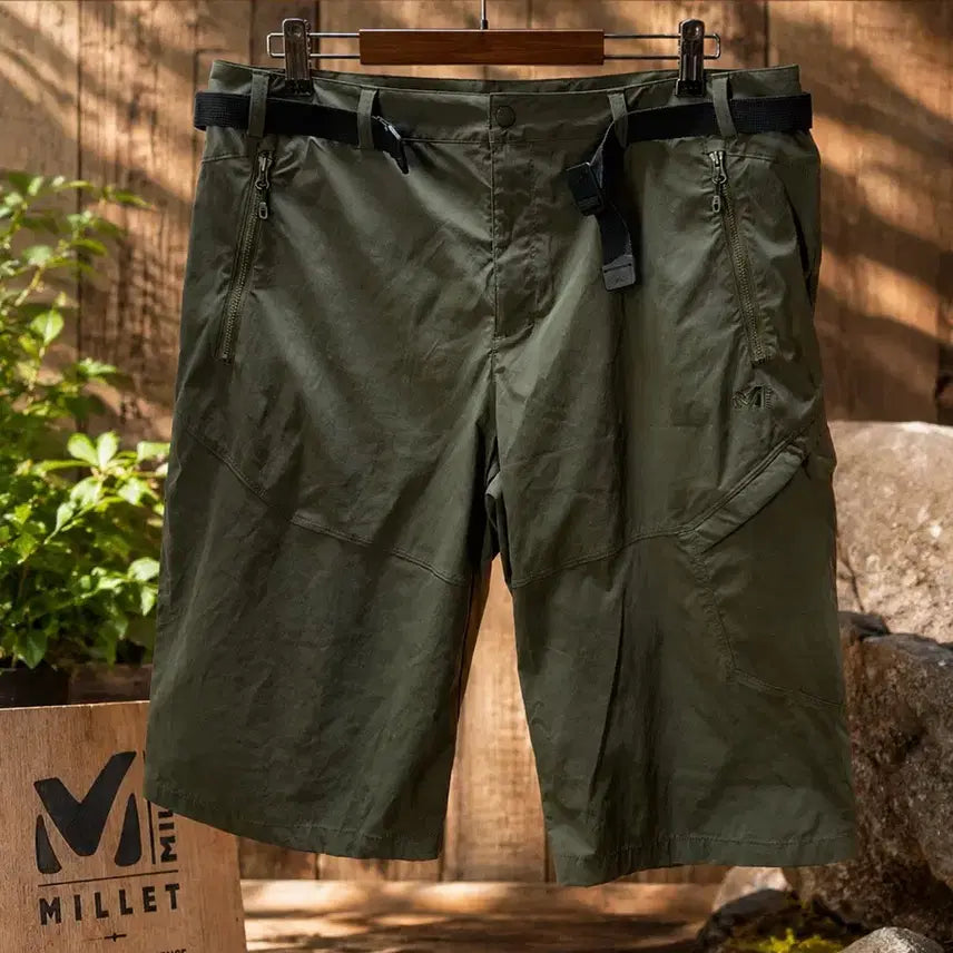[BUNJANG] Millet Men's 3/4 Length Summer Shorts - Khaki (Size 36) / 밀레 칠부 여름반바지 남성36