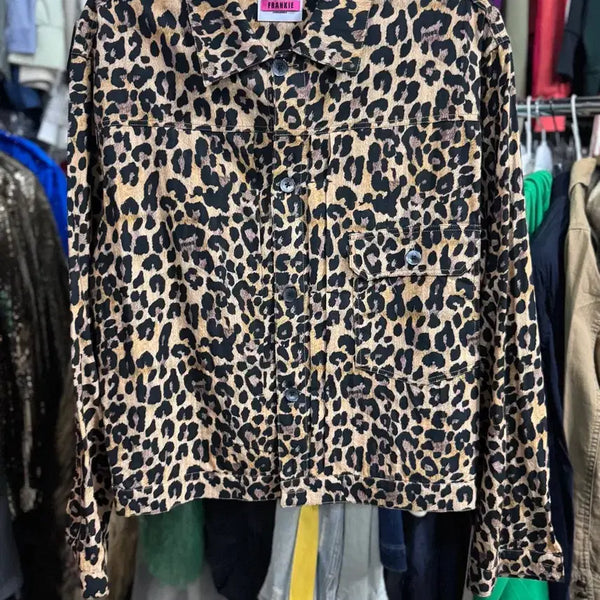 [BUNJANG] Haitide Frankie Leopard Pattern Jacket / 하이타이드 프랭키 레오파드 패턴 자켓