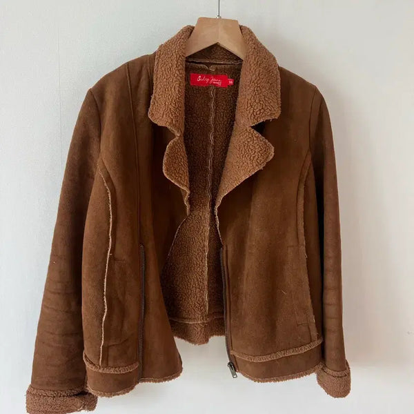 [BUNJANG] Baby Jane Cacharel Polyester MuTang Jacket (Size 36) / [빈티지] 베이비 제인 까샤렐(Baby Jane Cacharel) 폴리에스터 무스탕 자켓 (36 사이즈)