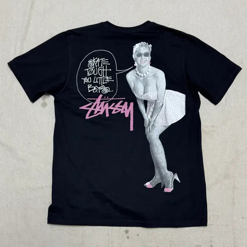 [BUNJANG] Stussy Skate Tough Backprint T-Shirt / 스투시 스케이트터프 백프린팅 반팔 M