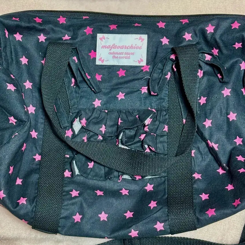 [BUNJANG] MAFEA Ribbon Duffle Bag Version 2 Black / 마페아 리본 더플백 버전 2 별플러터 블랙 가방 판매