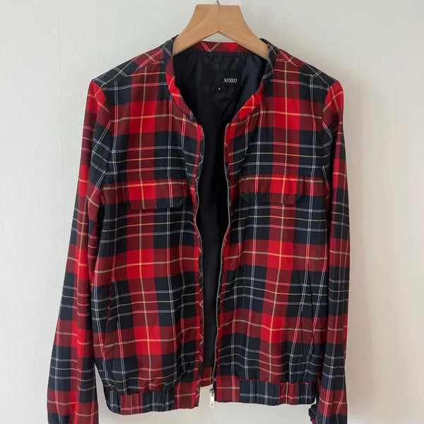 [BUNJANG] MIXXO Check Zip-Up Jacket (Size S) / 미쏘(MIXXO) 체크 집업 자켓 (S사이즈)