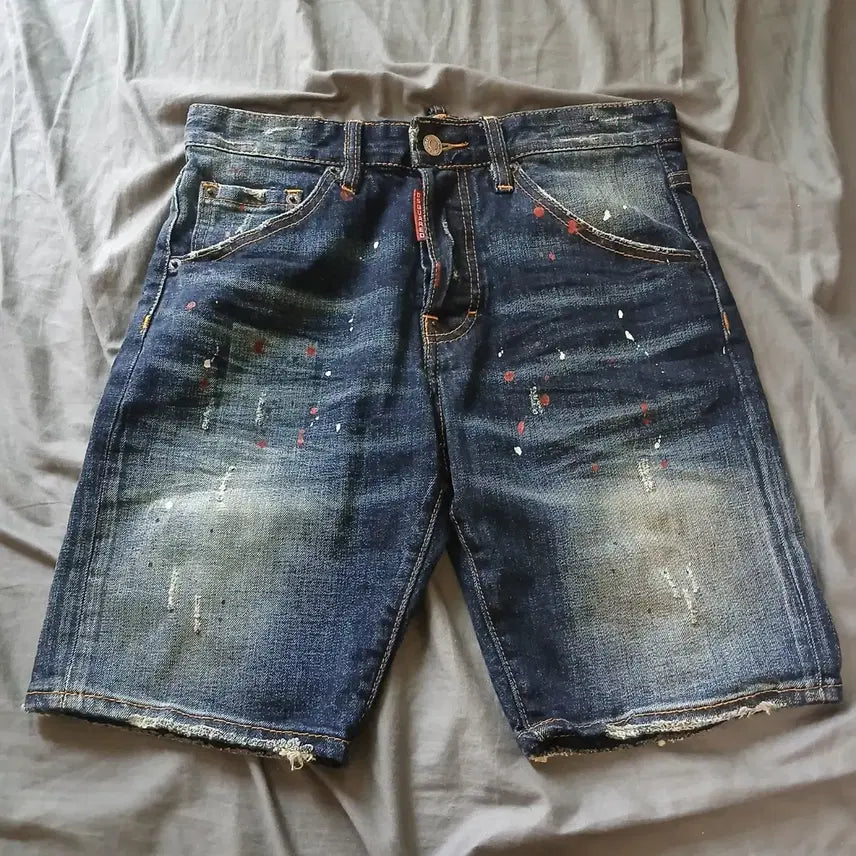 [BUNJANG] DSQUARED2 Distressed Denim Shorts / 개성 있는 디스퀘어드2  데님 반바지