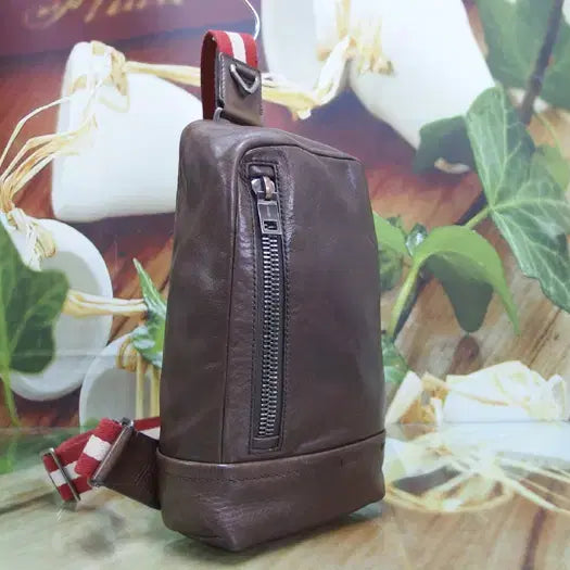 [BUNJANG] Bally Leather Sling Bag Crossbody Bag Brown / 구제토토 발리 가죽 슬링백 크로스백 정품 중고가방 명품 61507