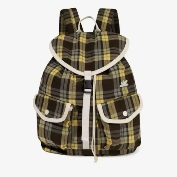 [BUNJANG] SUNLOVE Flannel Explorer Daypack Yellow Backpack / 썬러브 SUNLOVE 플란넬 익스플로러 데이팩 옐로우 가방 백팩 체크
