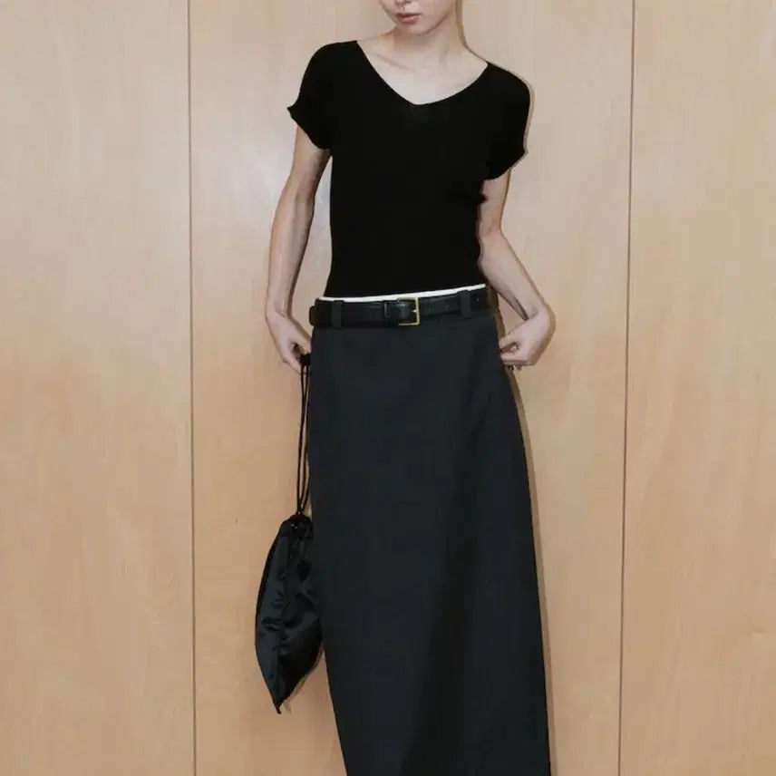 [BUNJANG] The Aperture Classic Cowhide Leather Belt Black / 디애퍼처 클래식 소가죽 벨트 블랙