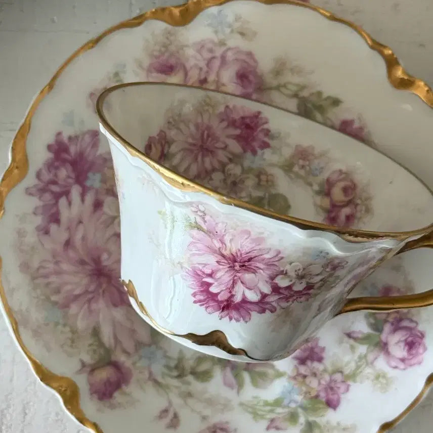 [BUNJANG] Haviland France Occasion Teacup and Saucer Set / 프랑스 하빌랜드 오시잔