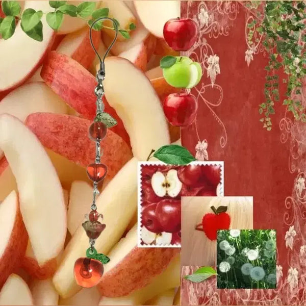 [BUNJANG] Water Droplet Apple Keyring with Customizable Hook / 이벤트 중) 물에 빠진 사과 키링