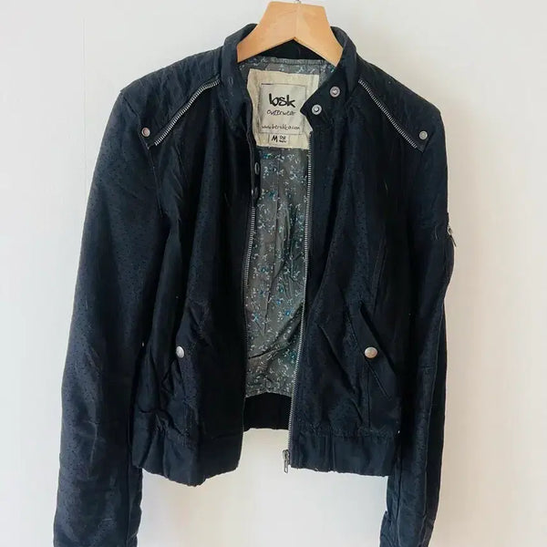 [BUNJANG] Bershka Vintage Black Motorcycle Rider Jacket (M) / [빈티지] 버쉬카(Bershka) 블랙 모터사이클 라이더 자켓 (M)