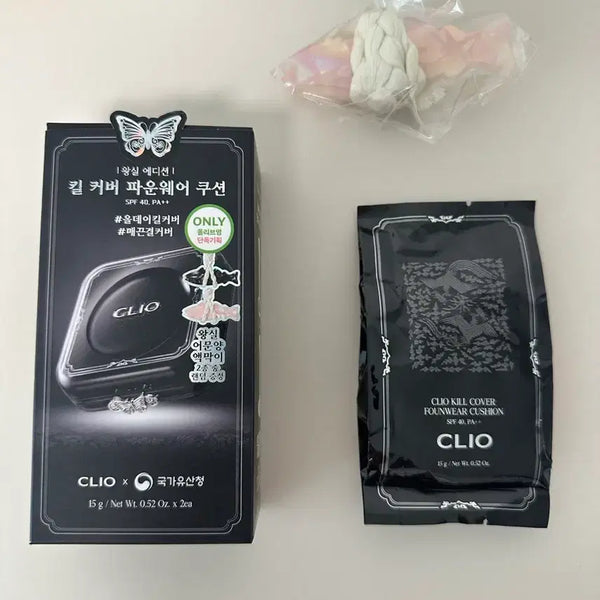 [BUNJANG] Clio Kill Cover Founwear Cushion 21N Linen Refill (Royal Edition Gift Set) / 클리오 킬커버 파운웨어 쿠션 21N 리넨 리필, 사은품 구성(왕실에디션)