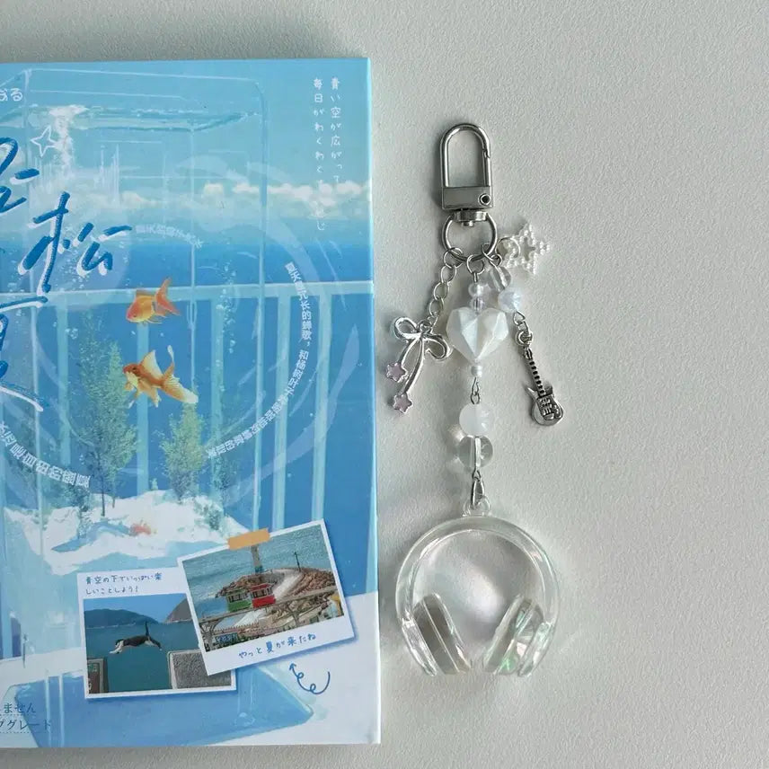 [BUNJANG] Handmade Headset Beads Keychain / {handmade} 헤드셋 비즈 키링