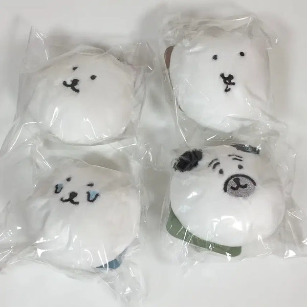 [BUNJANG] Nongdamgom Pug Kuzhi Face Doll Badge Mascot Keyring Bundle Set / 일괄) 농담곰 퍼그 쿠지 얼굴 인형 뱃지 마스코트 키링 E상