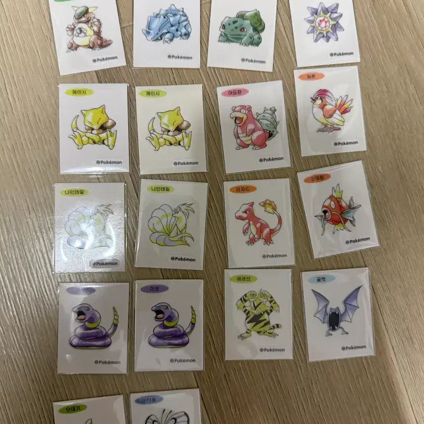[BUNJANG] Pokemon 30th Anniversary Artwork Stickers Bundle Set / 포켓몬 띠브실 30주년 아트웍