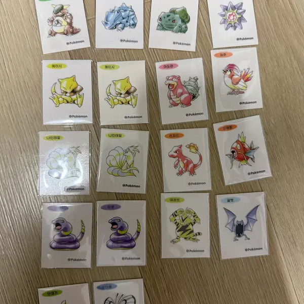 [BUNJANG] Pokemon 30th Anniversary Artwork Stickers Bundle Set / 포켓몬 띠브실 30주년 아트웍