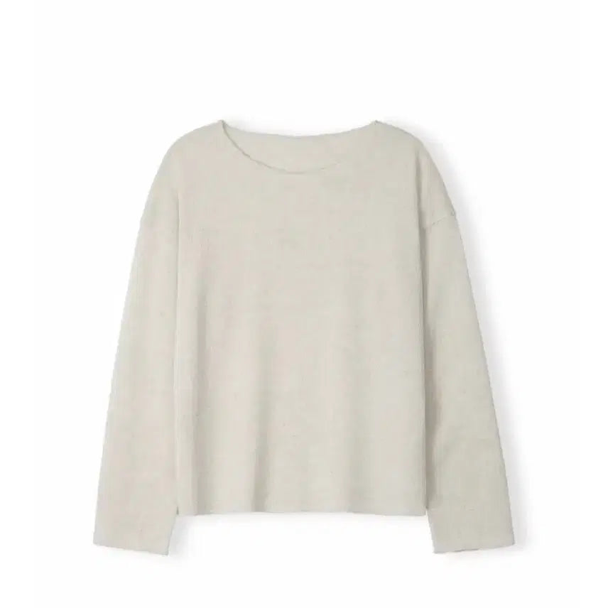 [BUNJANG] A.CHET Knit Round T-shirt - Boka Beige / [새상품] 에크리스 니트지라운드티셔츠 보카베이지