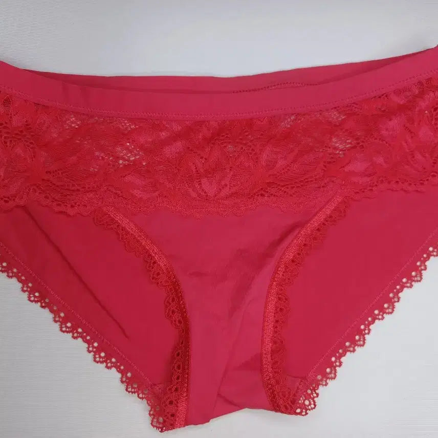 [BUNJANG] Calvin Klein Hot Pink Lace Women's Panties / 케빈클라인 핫핑크 레이스 여성 속옷 팬티 중고