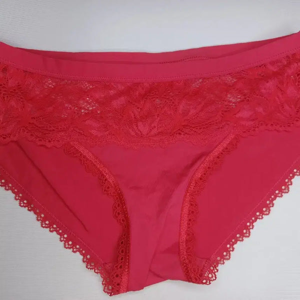[BUNJANG] Calvin Klein Hot Pink Lace Women's Panties / 케빈클라인 핫핑크 레이스 여성 속옷 팬티 중고