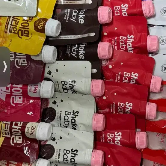 [BUNJANG] Shake Baby Protein Shake (Chocolate, Strawberry, Cookie & Cream) - 21 Count / 쉐이크베이비 프로틴 쉐이크 초코,딸기,쿠키앤크림 7개씩