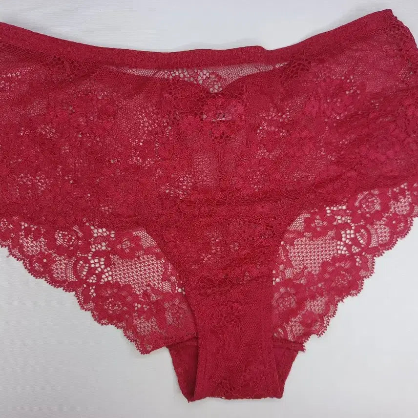 [BUNJANG] Lace Hipster Panty - Red (Used) / 레이스 힙스터 팬티 레드 중고