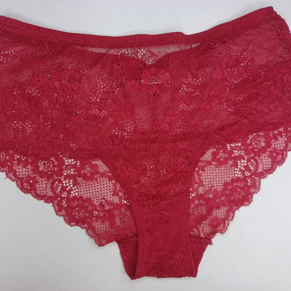 [BUNJANG] Lace Hipster Panty - Red (Used) / 레이스 힙스터 팬티 레드 중고
