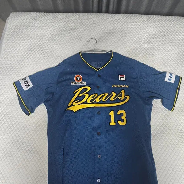 [BUNJANG] Doosan Bears Fila Summer Baseball Jersey / 두산베어스 휠라 썸머 유니폼
