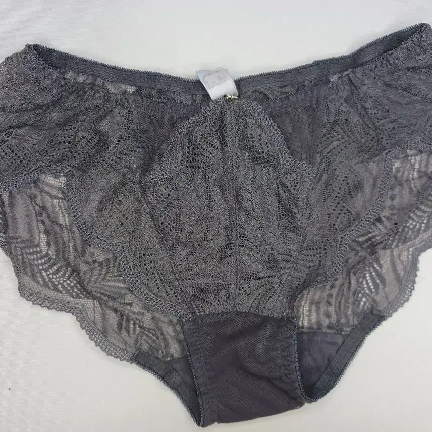 [BUNJANG] Lace Unlined Women's Underwear - Gray (Used) / 레이스 홑겹 여성 속옷 회색 중고