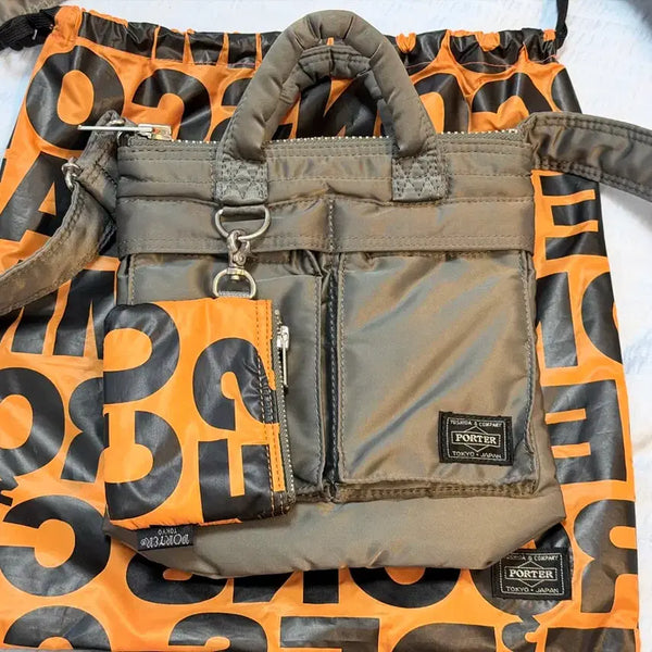 [BUNJANG] Porter x Comme des Garçons Tanker Helmet Bag XS Silver Grey / 포터 꼼데가르송 탱커 헬멧백 xs 실버그레이