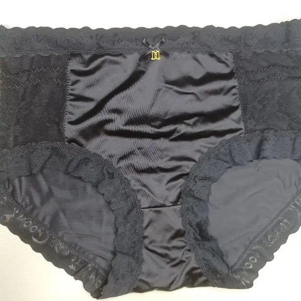 [BUNJANG] Black Lace Silky Hipster Panties (Used) / 검정색 레이스 힙스터 실키 팬티 중고