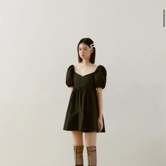 [BUNJANG] Kishning Hong Young-ki Dress Liz Home Wear Set (Black) / 키시닝 홍영기원피스 Liz Home Wear Set (Black)