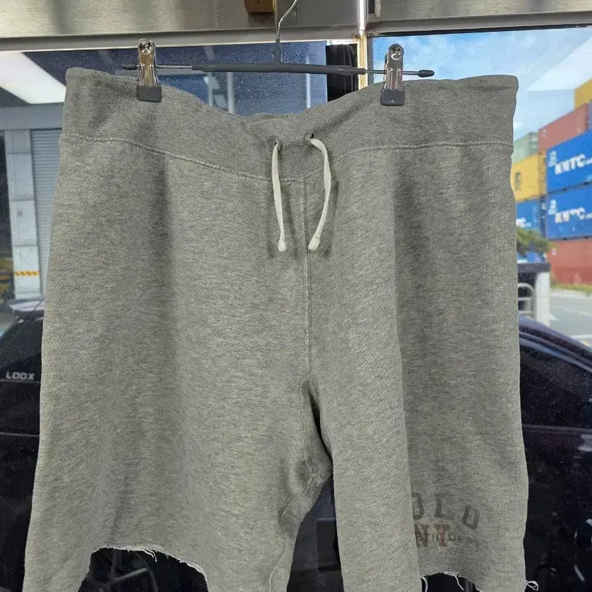 [BUNJANG] Polo Ralph Lauren Grey Sweat Shorts / 폴로 랄프로렌 반바지 회색 그레이 스웻