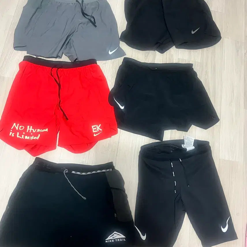 [BUNJANG] Nike Running Shorts Bundle Set (Kipchoge, Aeroswift) - Size M/S / 나이키 러닝 반바지 6개 일괄 급처 (킵초게,에어로스위프트등)