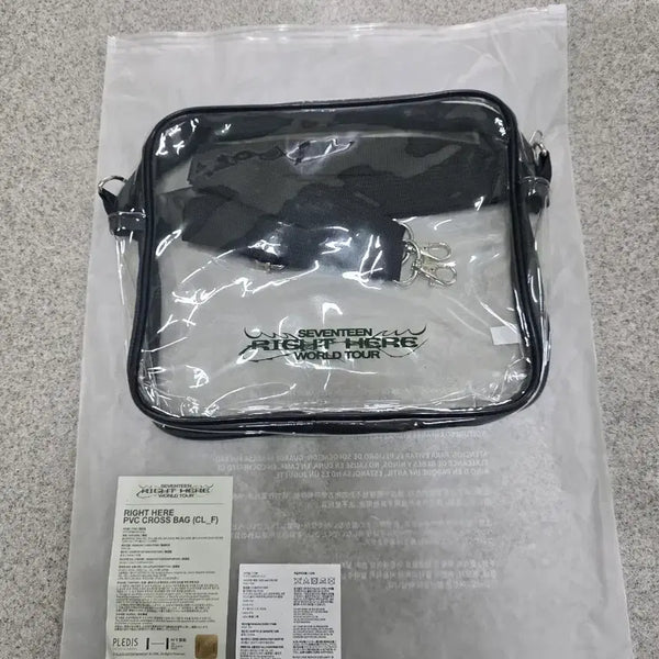 [BUNJANG] SEVENTEEN 'RIGHT HERE' World Tour PVC Crossbody Bag / 세븐틴 'RIGHT HERE' 월드투어 PVC 크로스백
