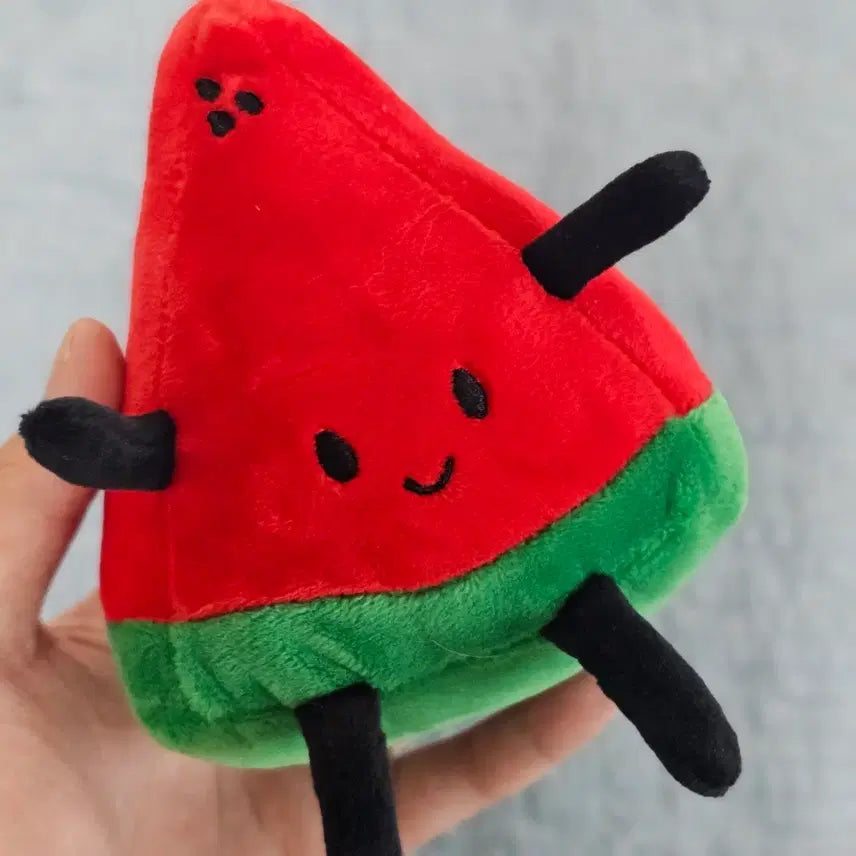 [BUNJANG] Cotton Food Watermelon Plush Keychain (Unsealed, Unused) / [개봉미사용품] 코튼푸드 수박 인형키링